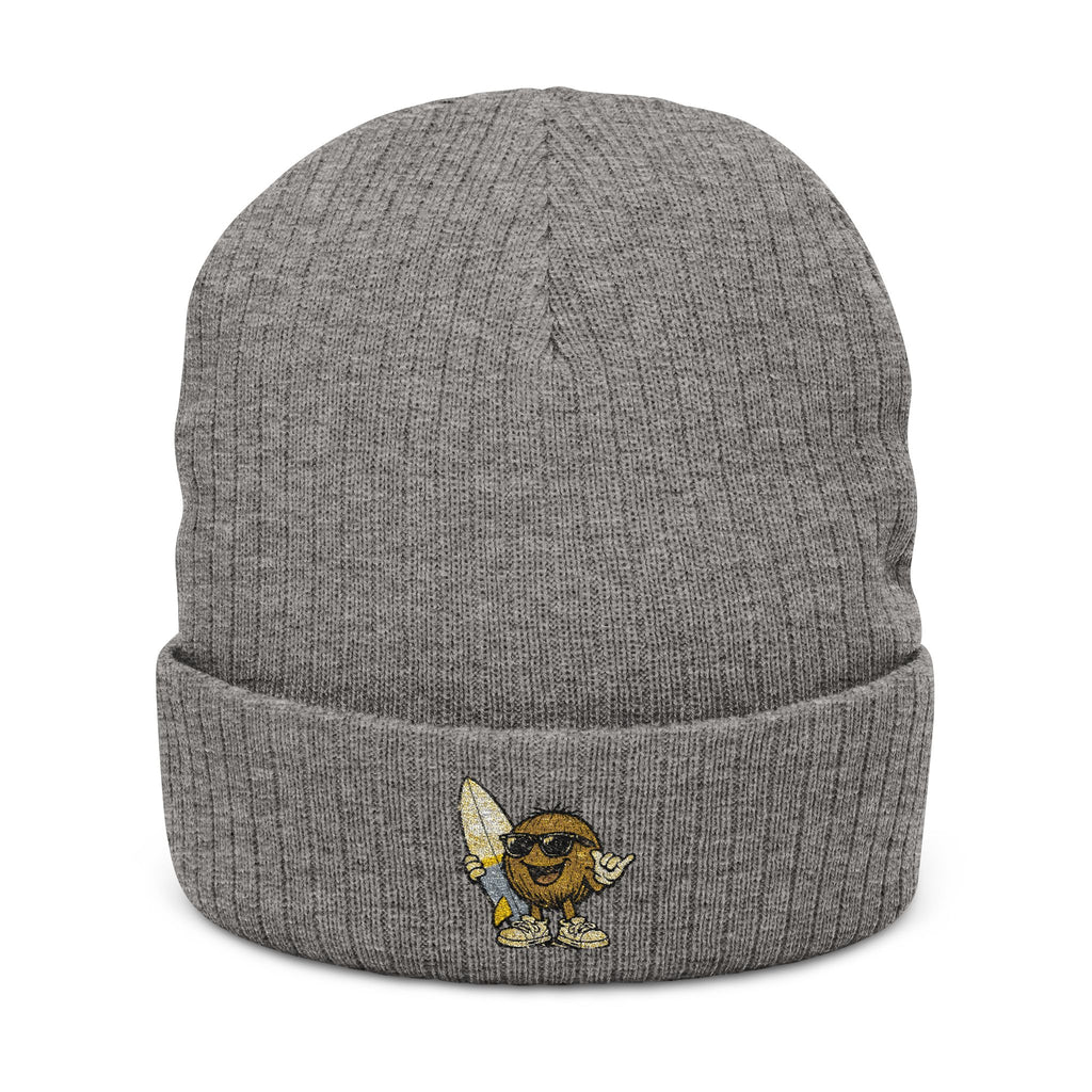 Ribbed Knit Beanie (Embroidery)