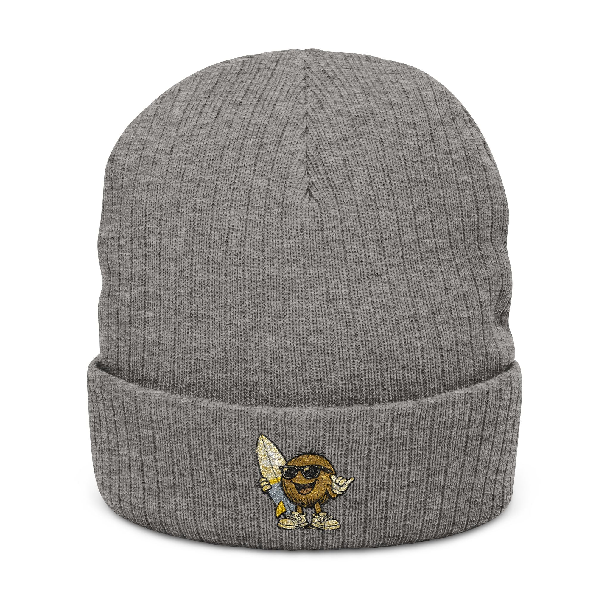 Ribbed Knit Beanie (Embroidery)